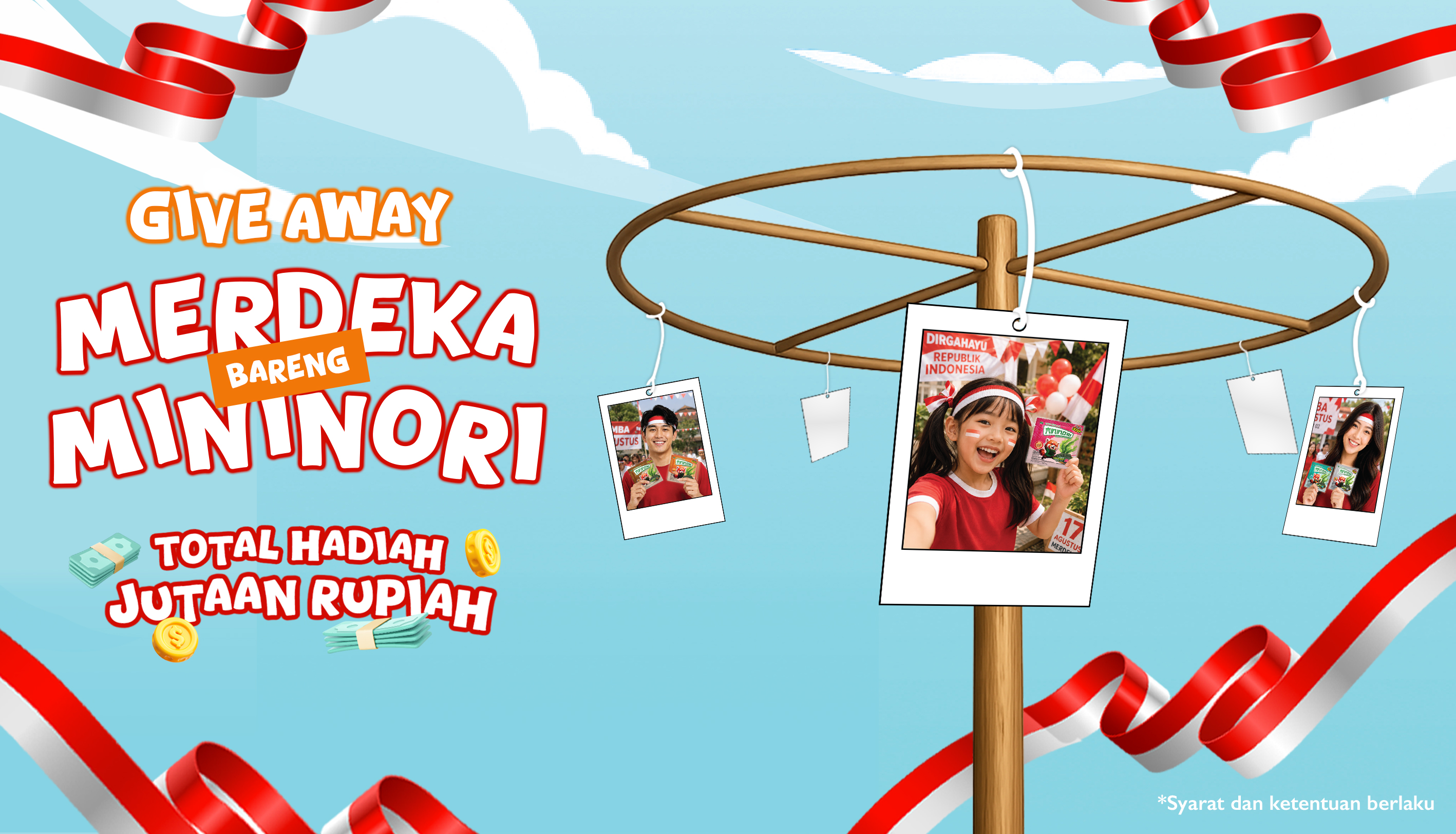 Hadiah Jutaan Menanti! Yuk, Ikut Giveaway Merdeka Bareng Mininori!